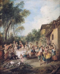 Hochzeitsfest im Dorf
